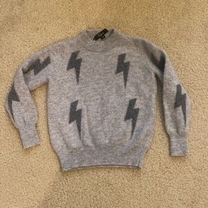 RAILS kids XS sweater with lightening bolts